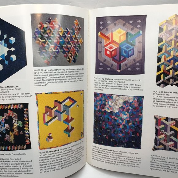 Isometric Perspective Baby Blocks Dimensional Design Quilts Pattern Paperback - Picture 9 of 11
